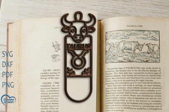 Download Taurus Bookmark Laser Cut. Zodiac Sign. - Premium Resources